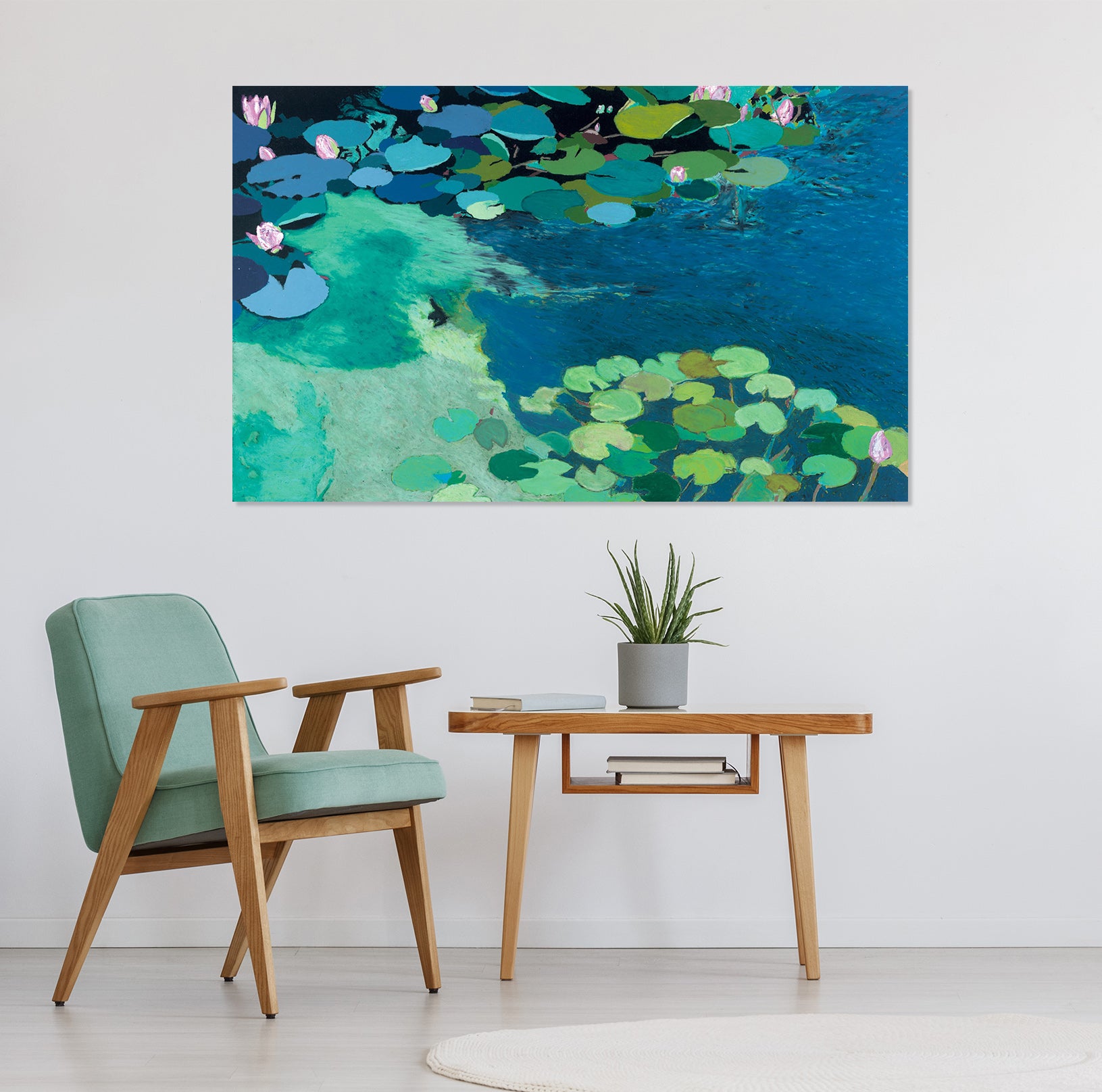 3D Lotus Pond 227 Allan P. Friedlander Wall Sticker
