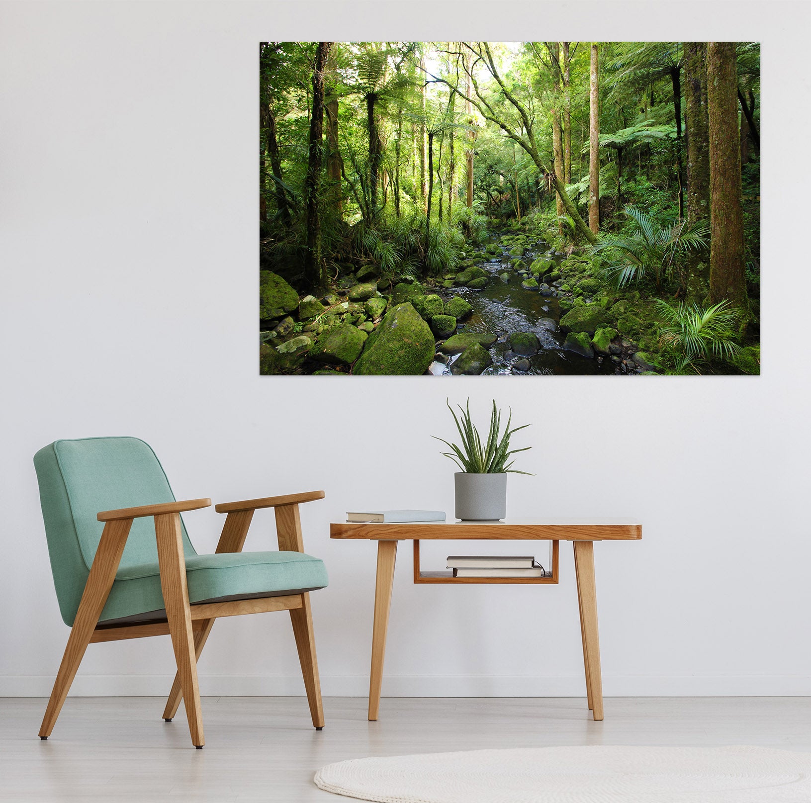 3D Forest River 1091 Wall Sticker