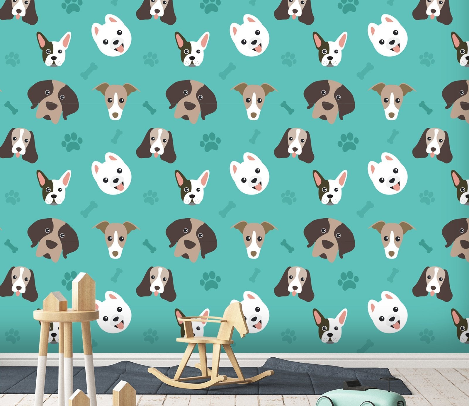 3D Cute Dog Head 445 Wallpaper AJ Wallpaper 