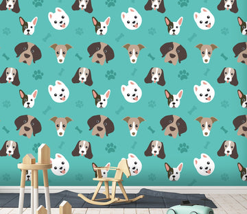 3D Cute Dog Head 445 Wallpaper AJ Wallpaper 
