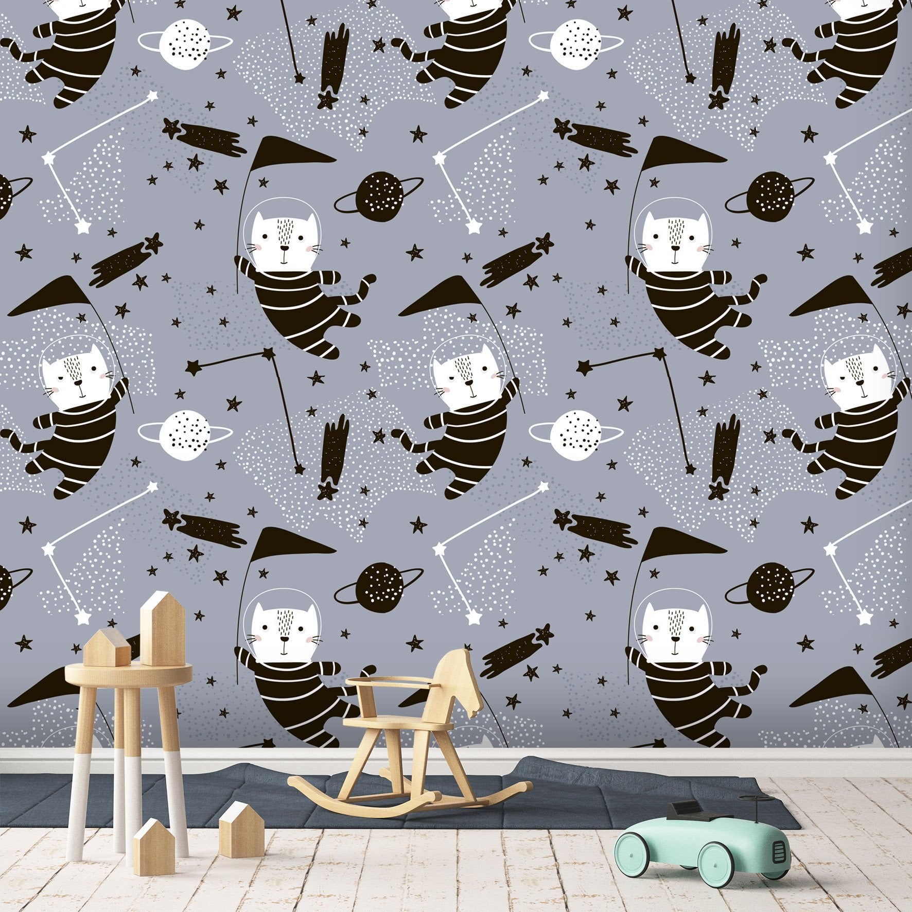 3D Kitten Astronaut 092 Wallpaper AJ Wallpaper 