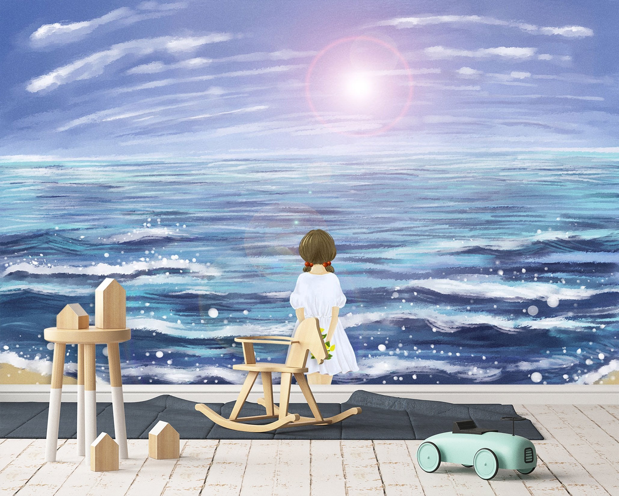 3D Girl Watching The Sea 455 Wallpaper AJ Wallpaper 2 