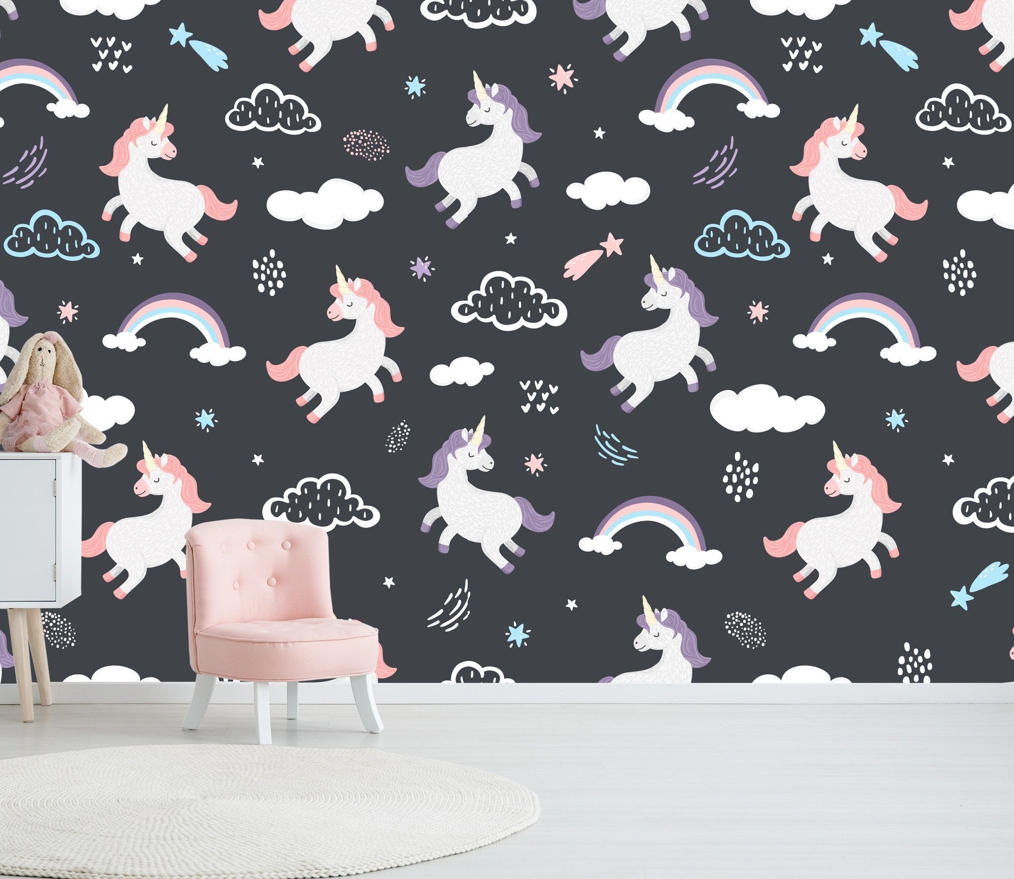 3D Cute Unicorn 084 Wallpaper AJ Wallpaper 