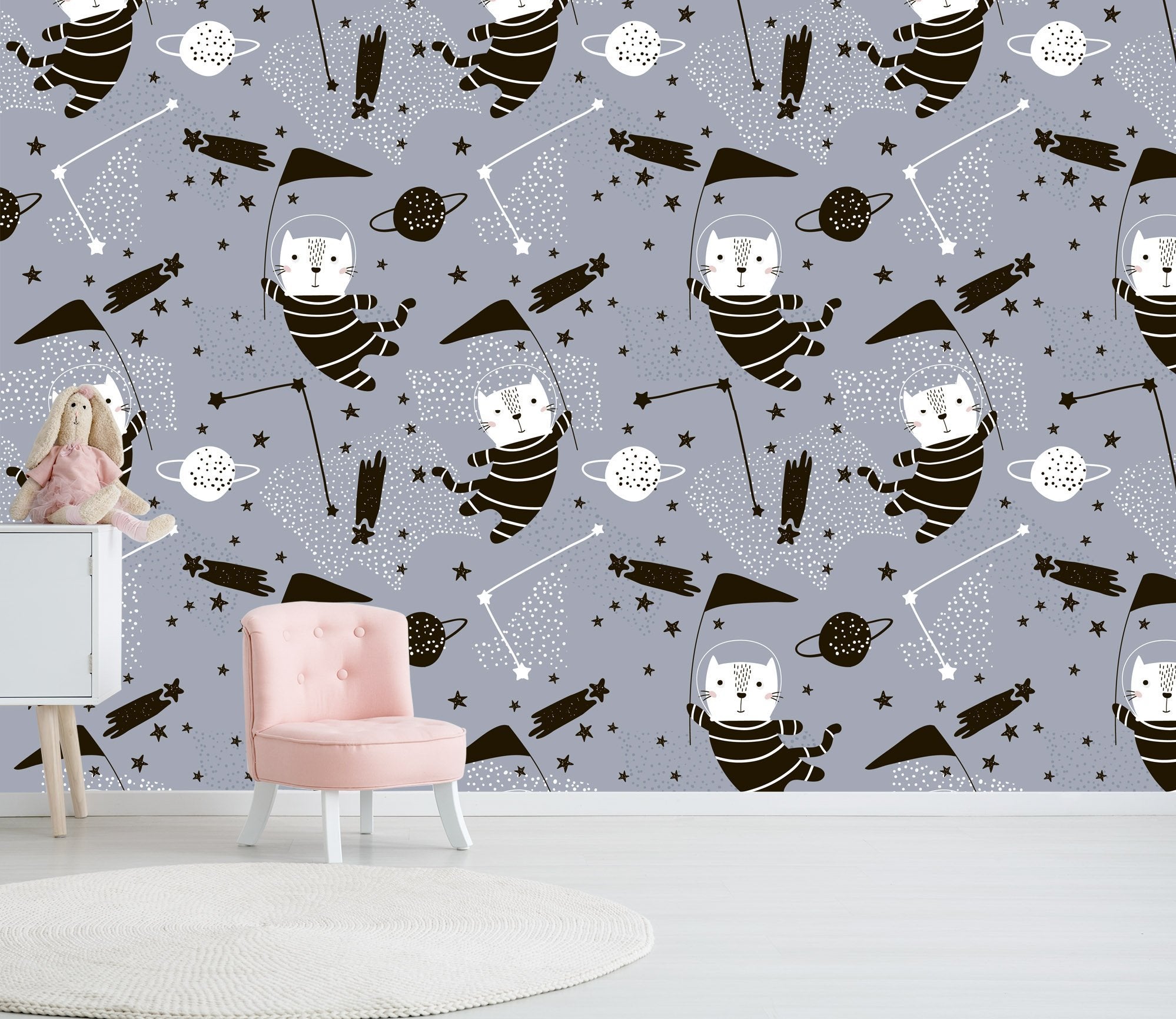 3D Kitten Astronaut 092 Wallpaper AJ Wallpaper 