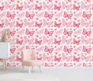 3D Pink Butterfly 404 Wallpaper AJ Wallpaper 