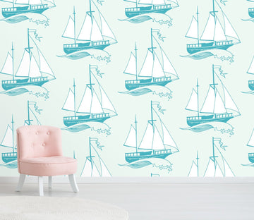 3D Lovely Boat 516 Wallpaper AJ Wallpaper 