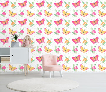 3D Butterfly Mushroom 441 Wallpaper AJ Wallpaper 