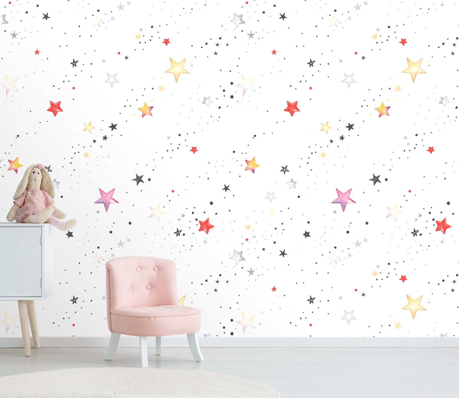 3D Cute Stars 090 Wallpaper AJ Wallpaper 