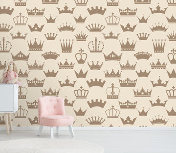 3D Crown Pattern 504 Wallpaper AJ Wallpaper 