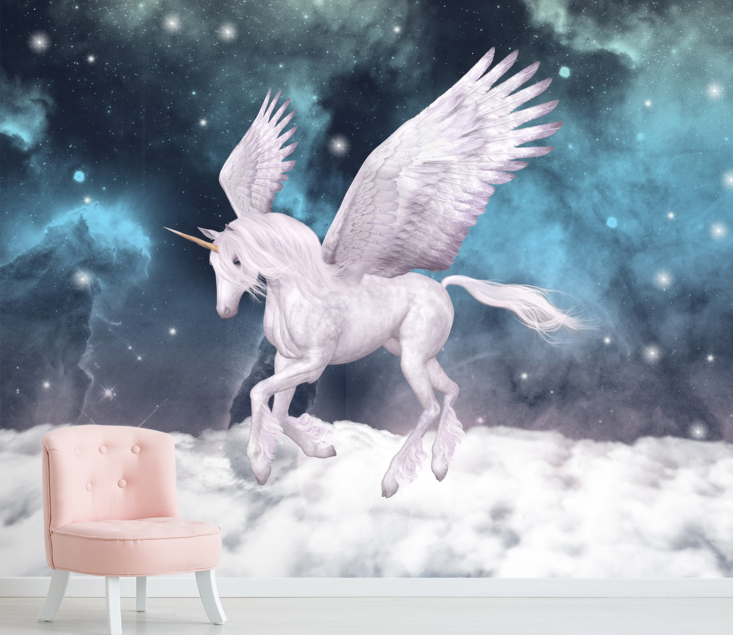 3D Unicorn Wings 1520 Wall Murals
