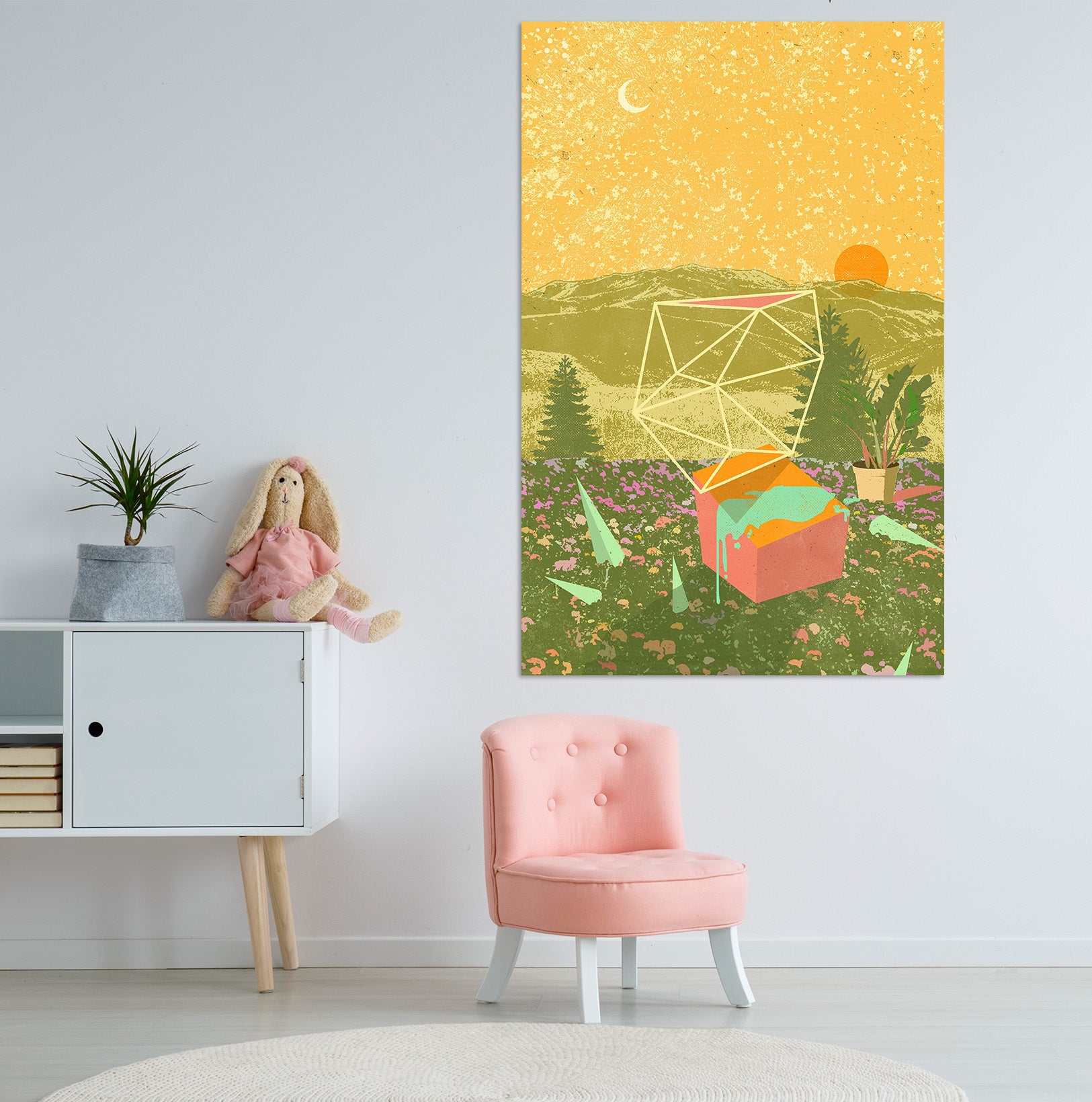 3D Sunny Garden 015 Showdeer Wall Sticker