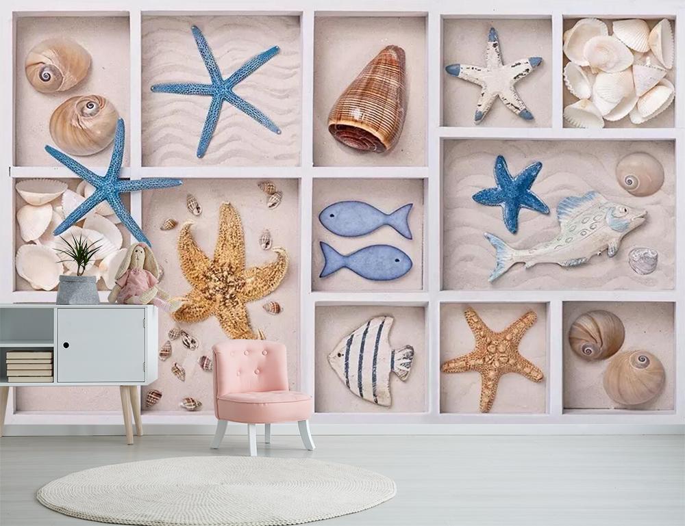 3D Starfish Shell 019 Wallpaper AJ Wallpaper 