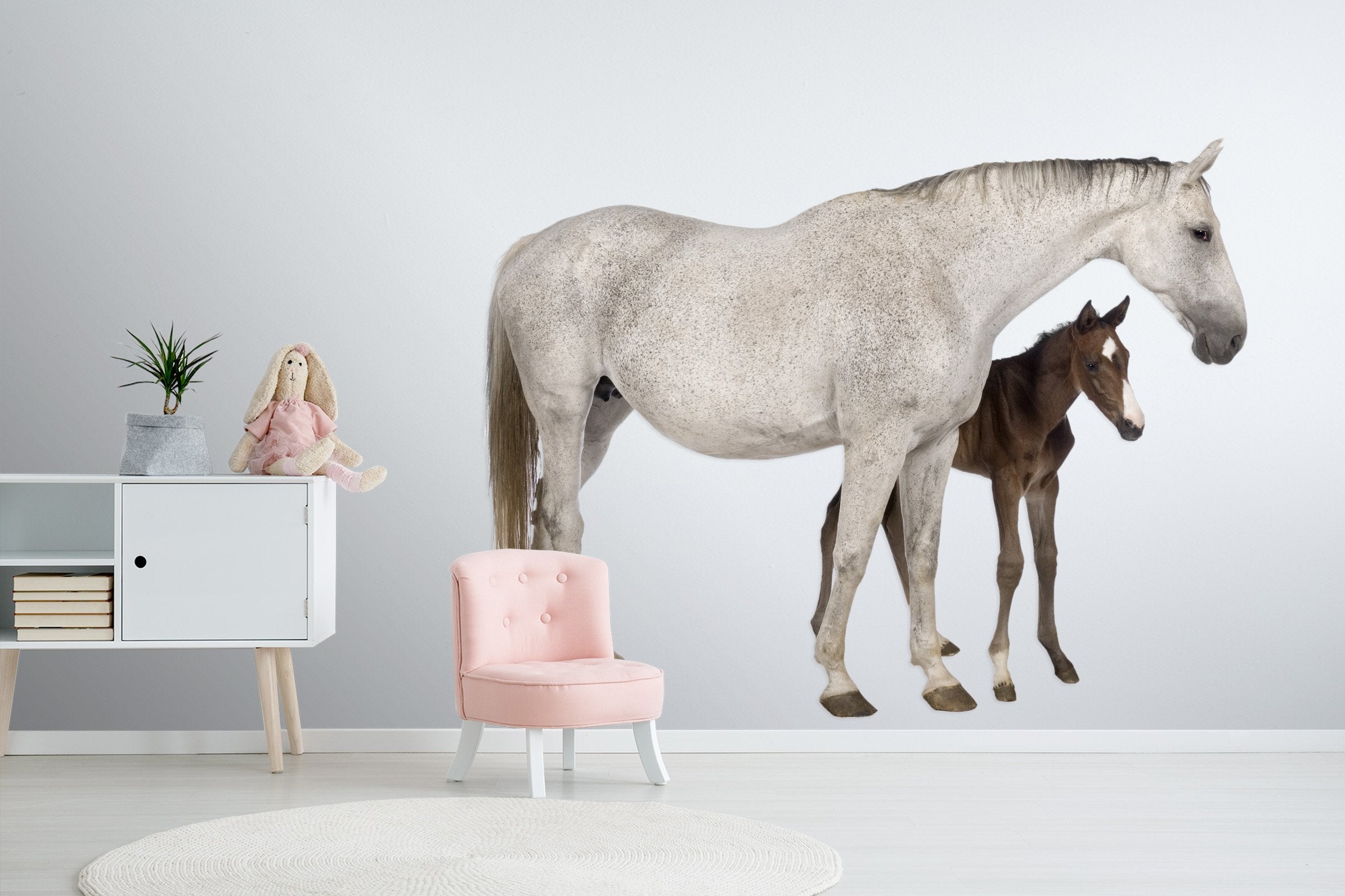 3D Malaysia And Pony 076 Animals Wall Stickers Wallpaper AJ Wallpaper 