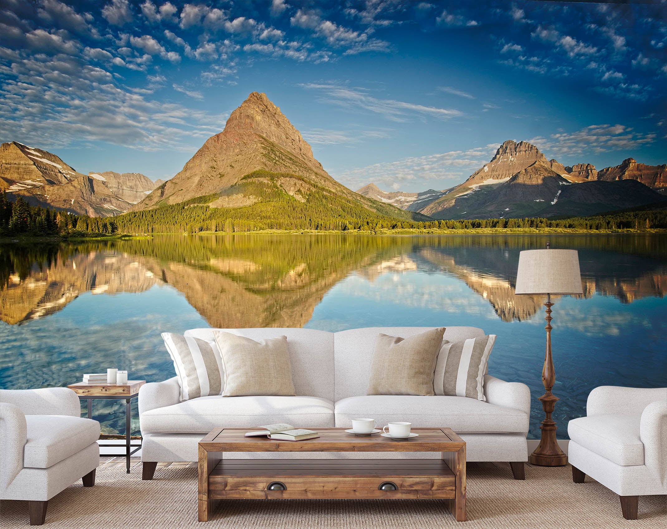 3D Water Mountain 129 Kathy Barefield Wall Mural Wall Murals