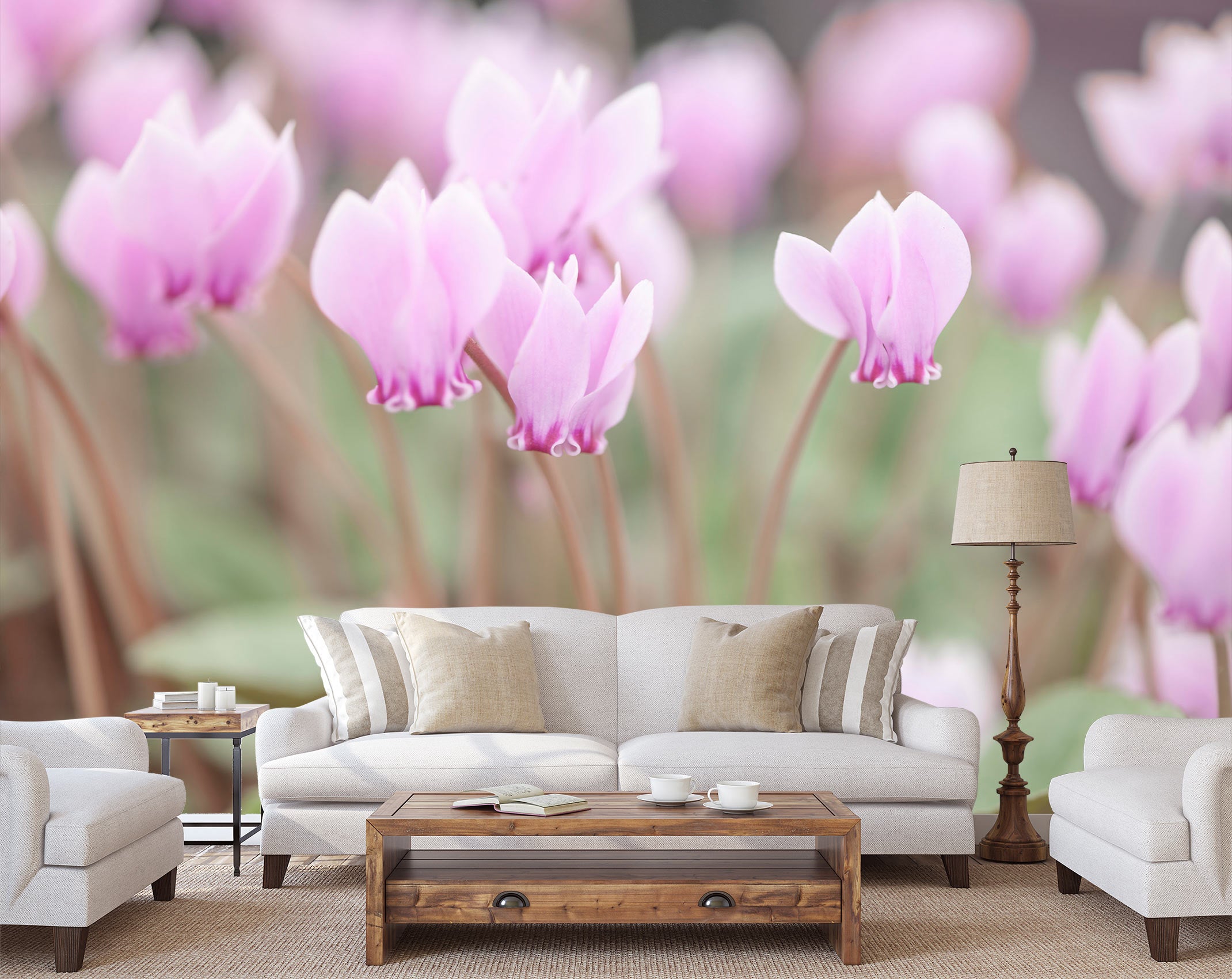 3D Purple Flower 6218 Assaf Frank Wall Mural Wall Murals