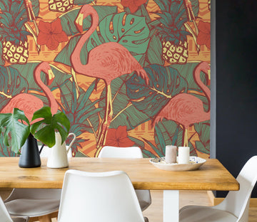 3D Cartoon Flamingo 717 Wallpaper AJ Wallpaper 