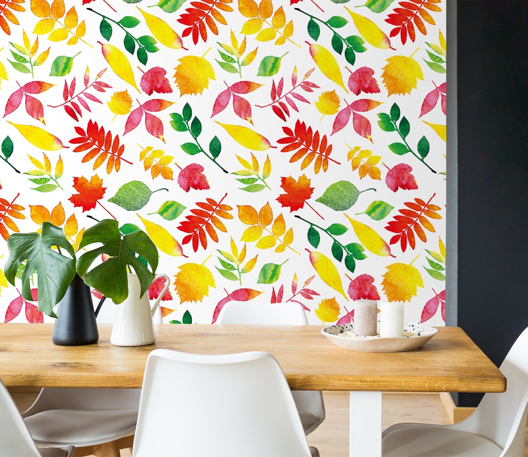 3D Yellow Leaves 565 Wallpaper AJ Wallpaper 