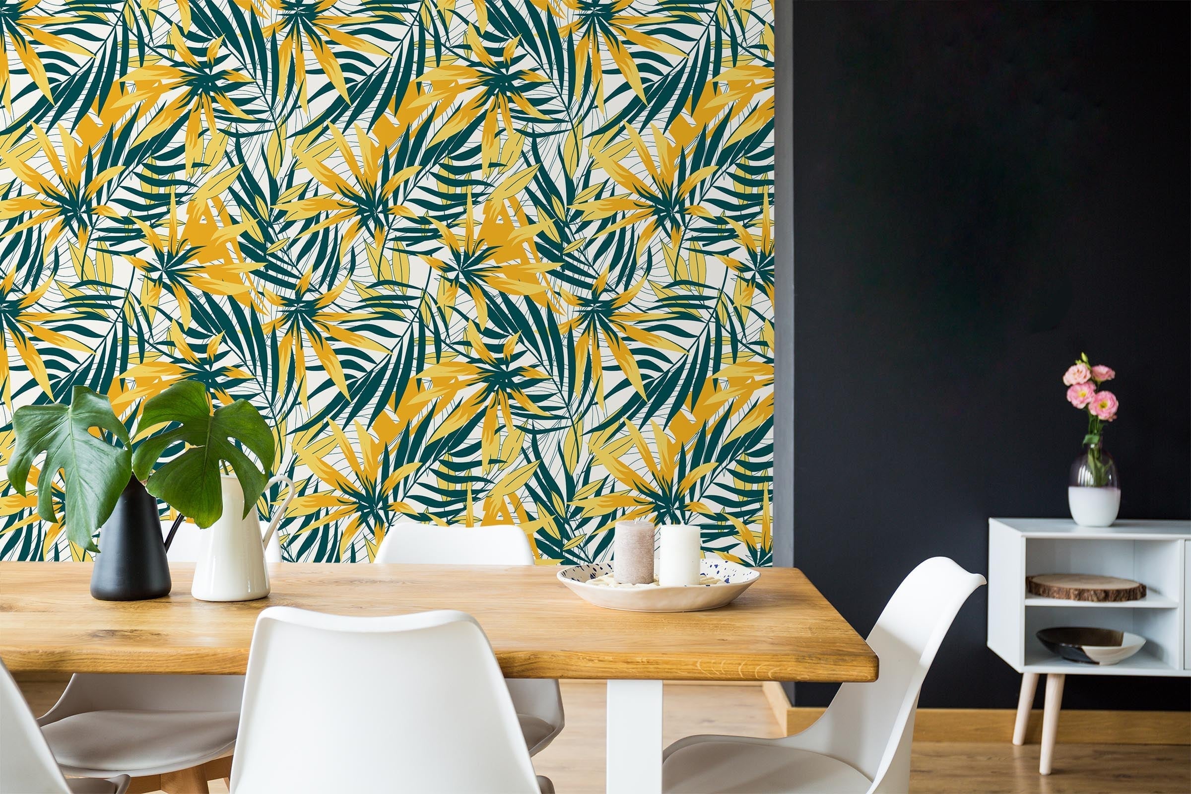 3D Plant Yellow Leaves 26 Wall Murals Wallpaper AJ Wallpaper 2 