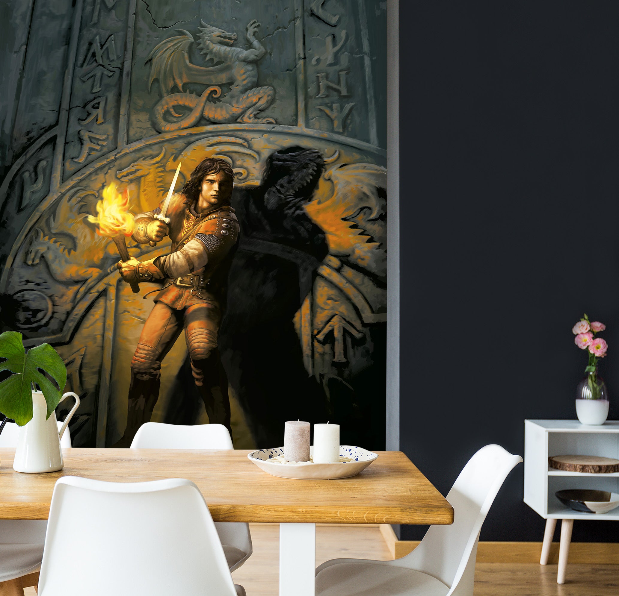 3D Torch Soldier 7119 Ciruelo Wall Mural Wall Murals