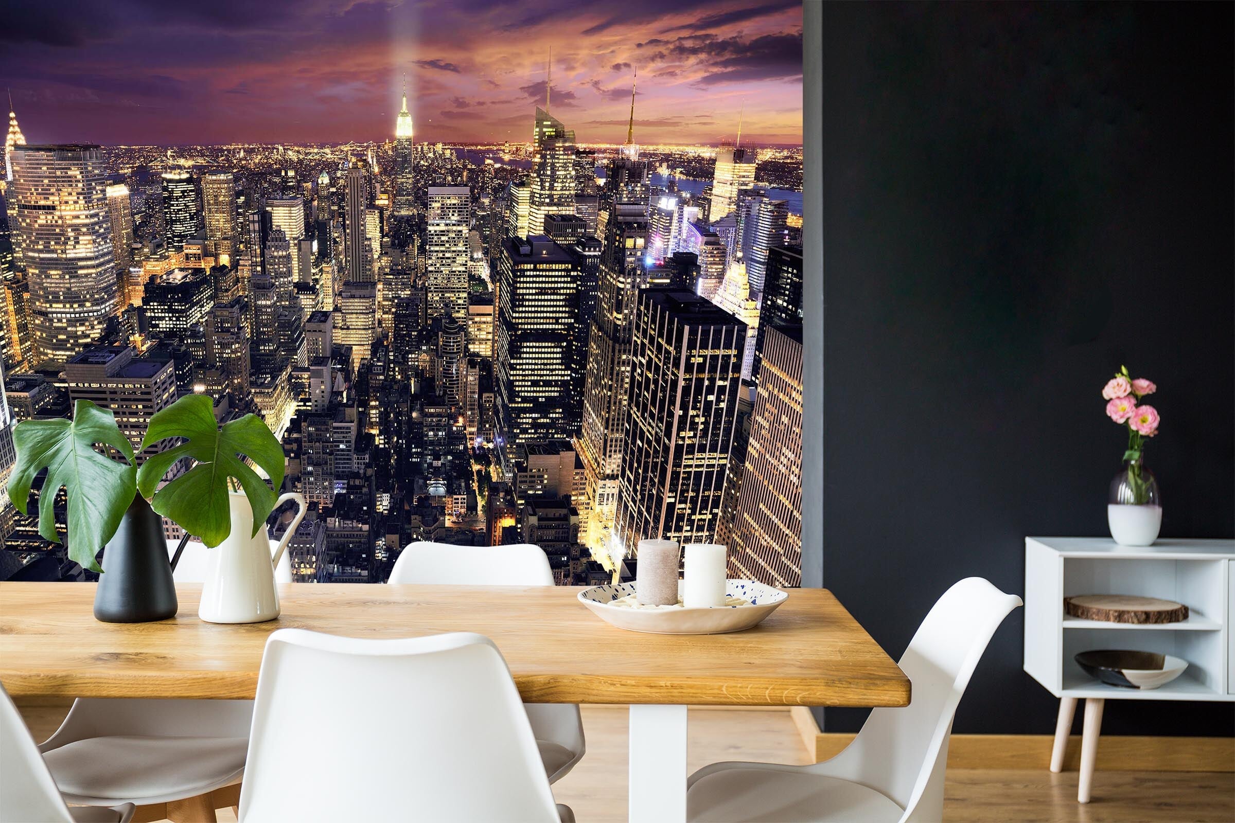 3D City Night View 023 Wall Murals Wallpaper AJ Wallpaper 2 