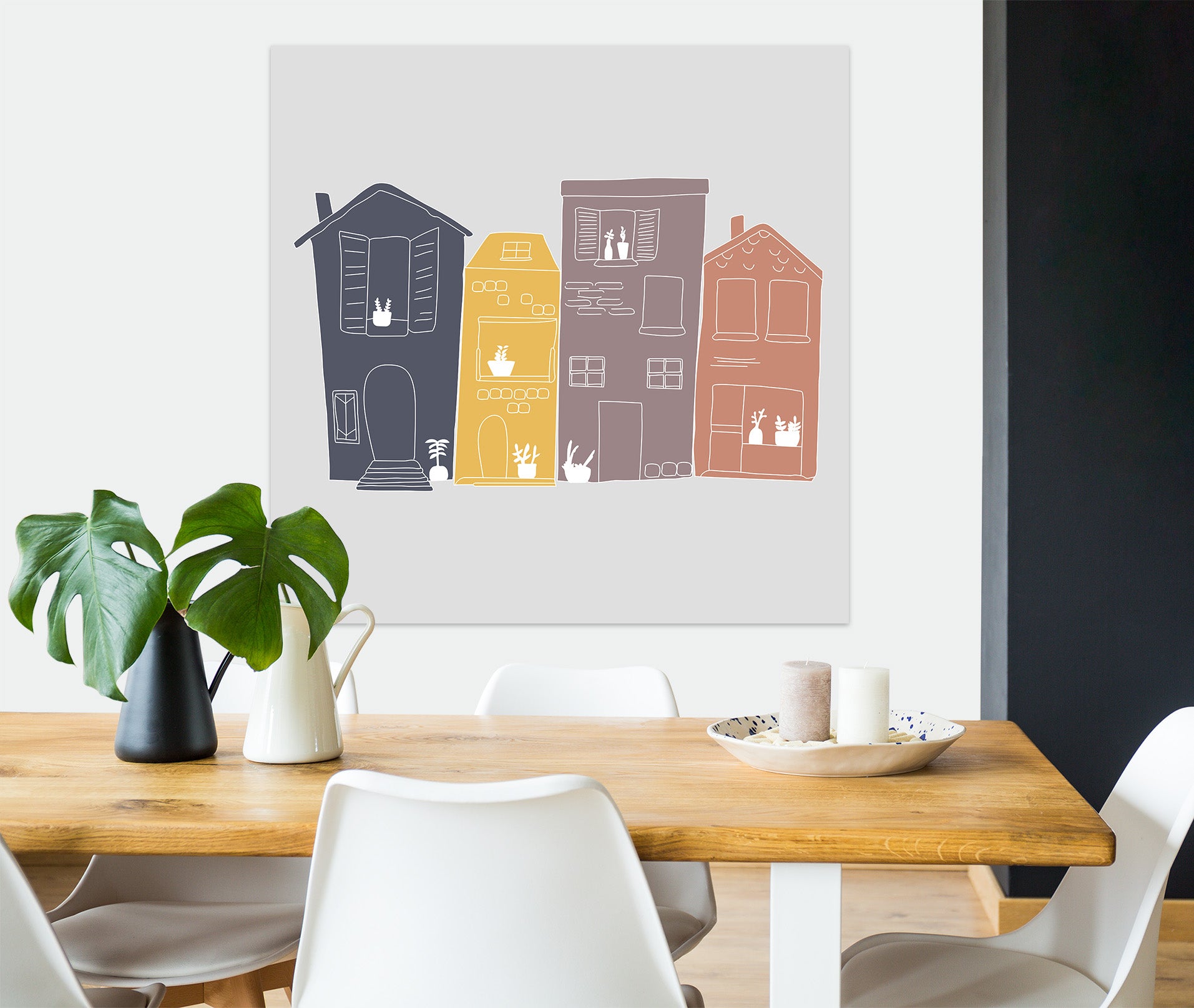 3D Cute House 003 Jillian Helvey Wall Sticker