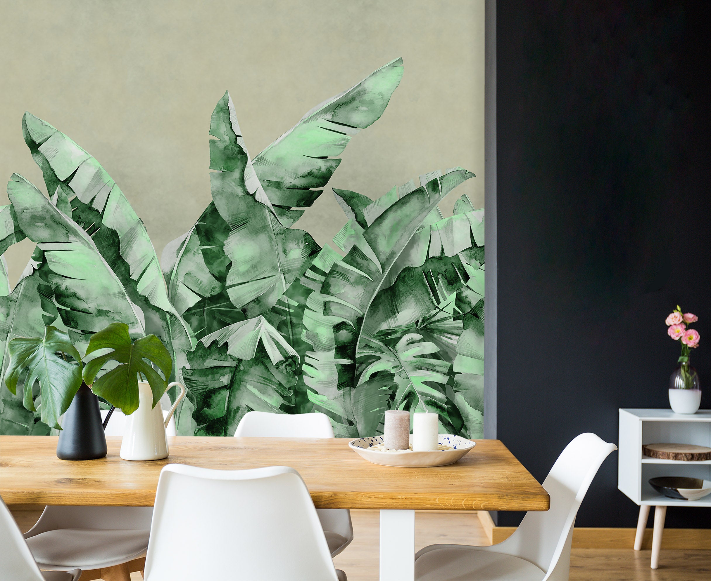 3D Big Leaf 1553 Wall Murals
