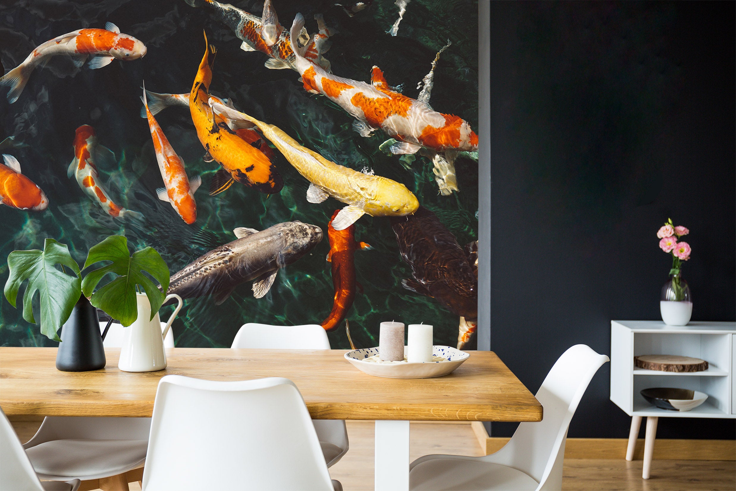 3D Koi Fish 162 Wall Murals