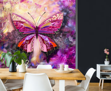 3D Purple Butterfly 218 Skromova Marina Wall Mural Wall Murals