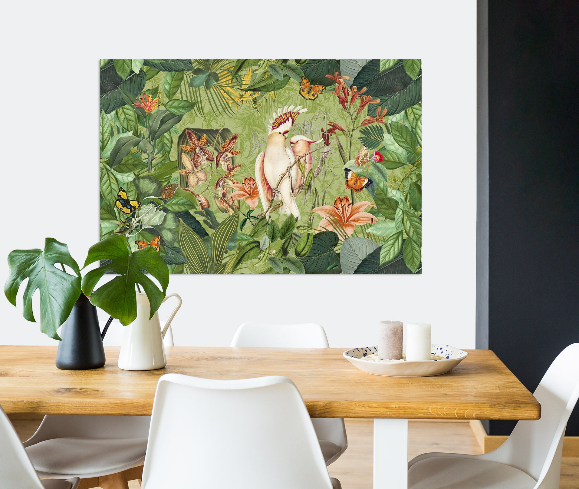 3D Cockatoos And Butterflies 016 Andrea haase Wall Sticker