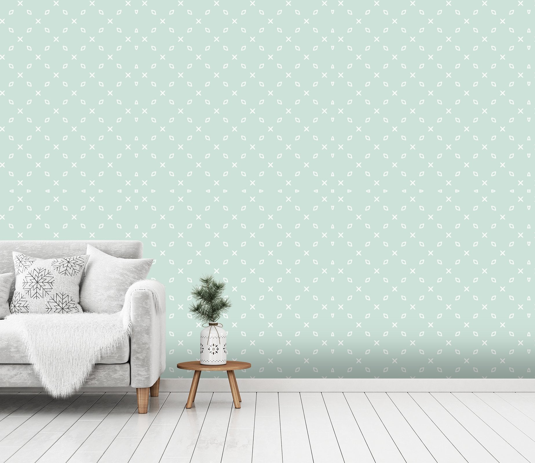 3D Green Floor Simple Pattern 557 Wallpaper AJ Wallpaper 