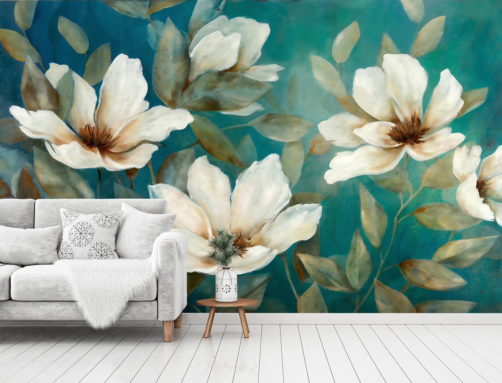 3D Retro Flower 33 Wall Murals Wallpaper AJ Wallpaper 2 