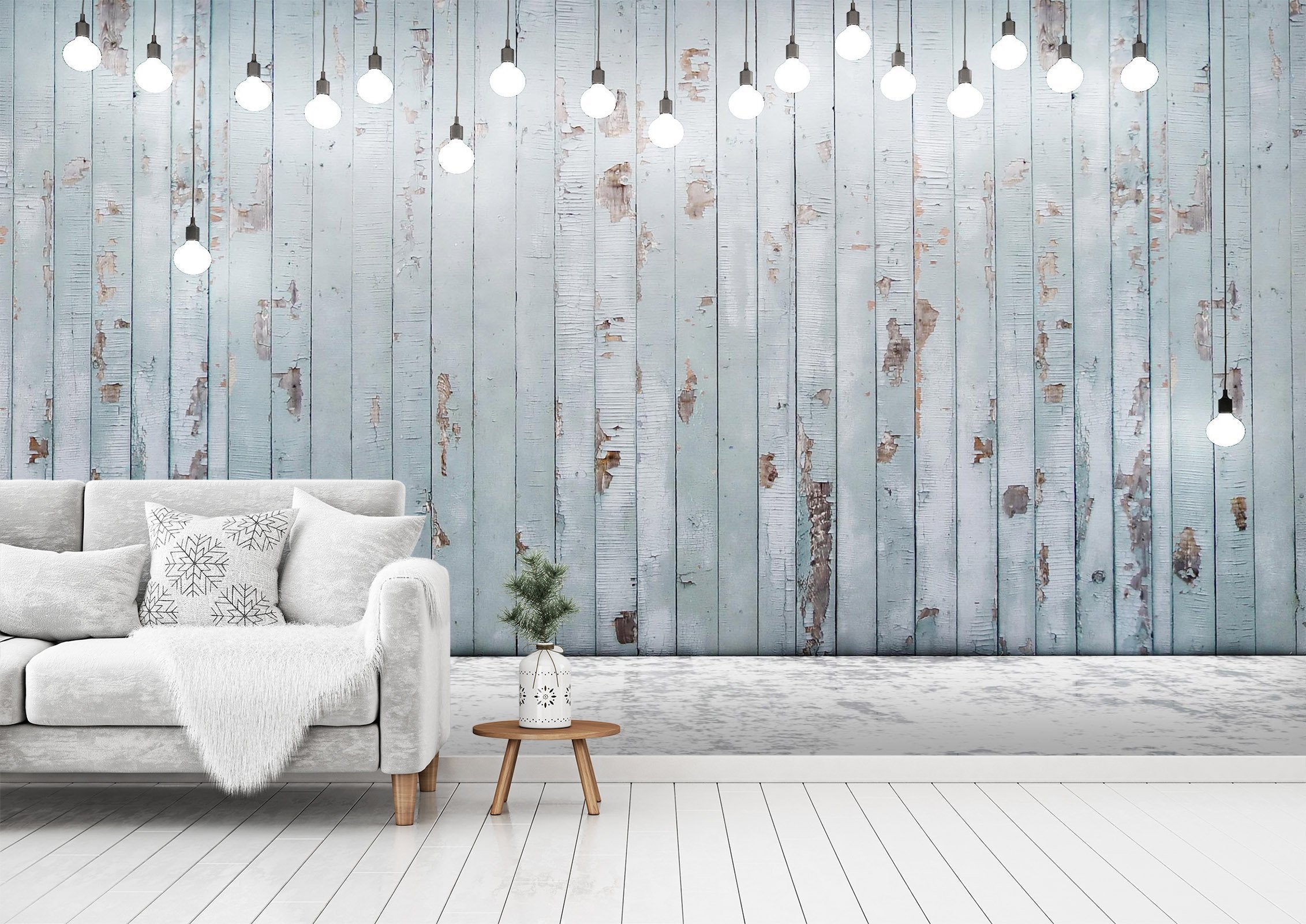 3D Wooden Wall Lighting 6 Wallpaper AJ Wallpaper 