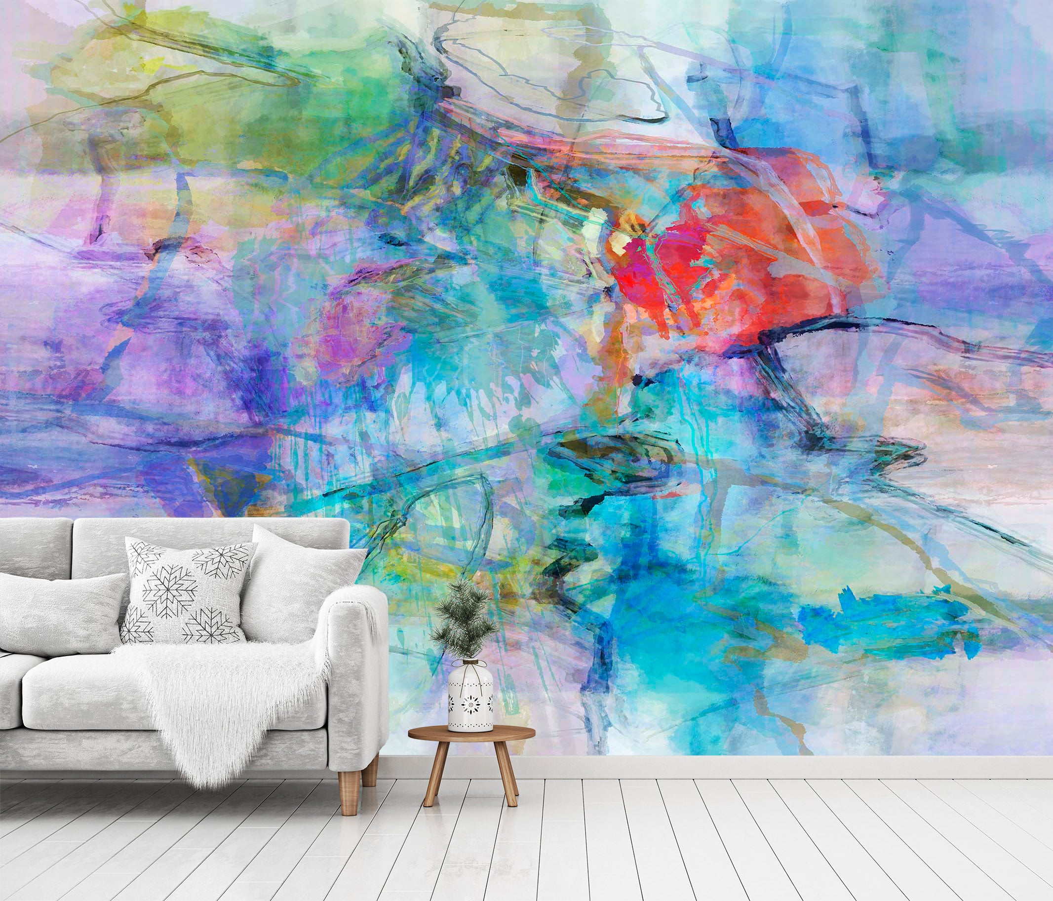 3D Painted Pattern 1521 Michael Tienhaara Wall Mural Wall Murals