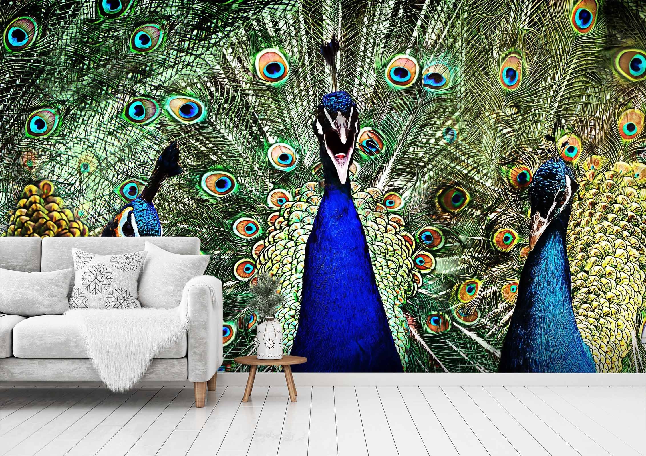 3D Peacock Opening 218 Wallpaper AJ Wallpaper 