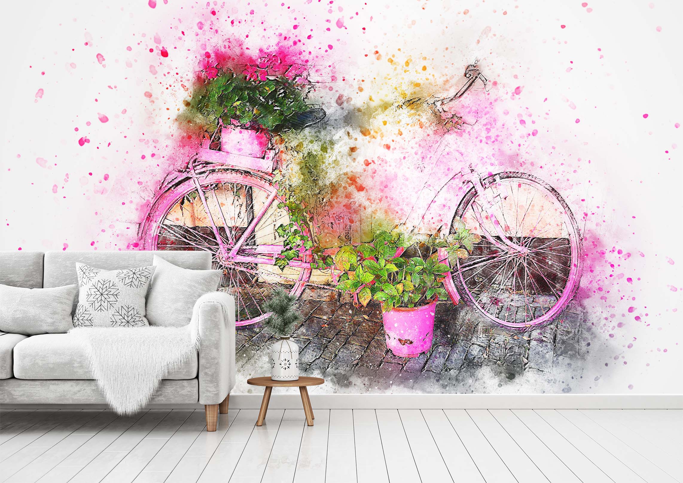 3D Colour Bicycle 922 Vehicle Wall Murals Wallpaper AJ Wallpaper 2 