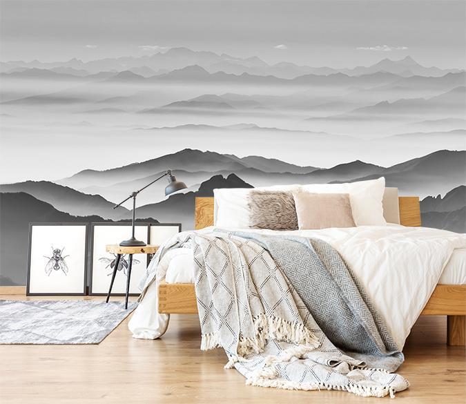 3D Row Of Mountains 070 Wallpaper AJ Wallpaper 