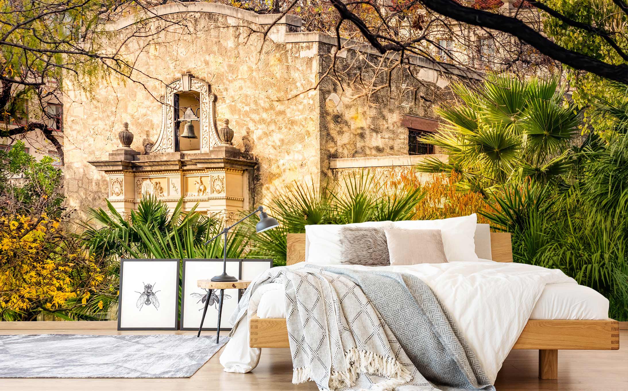 3D House Trees 5243 Beth Sheridan Wall Mural Wall Murals