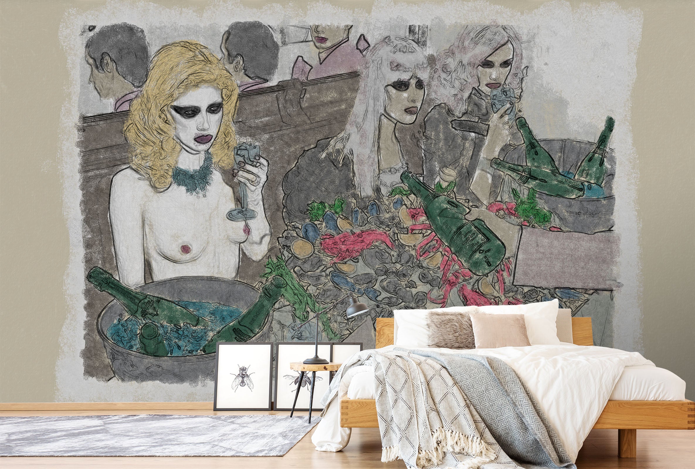 3D Cute Girl 1410 Marco Cavazzana Wall Mural Wall Murals