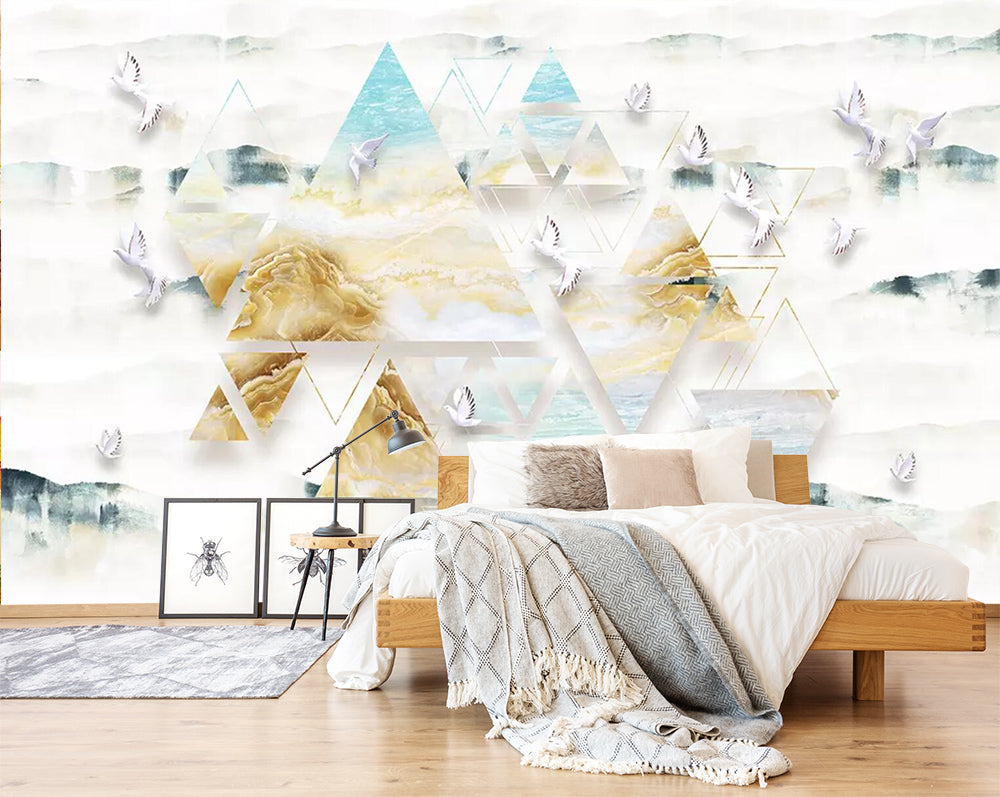 3D Cloud Dove WC474 Wall Murals