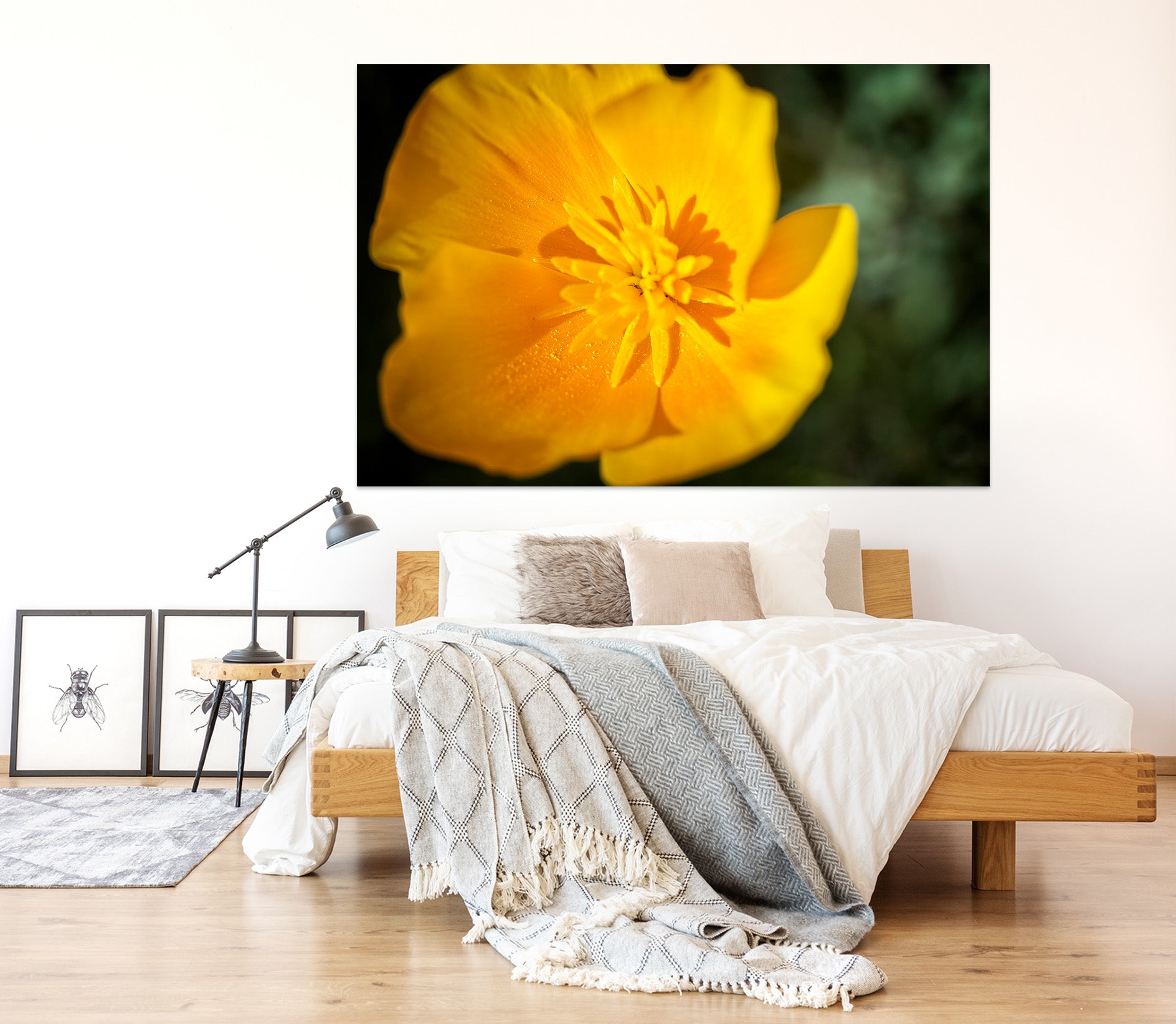 3D Yellow Flowers 62104 Kathy Barefield Wall Sticker