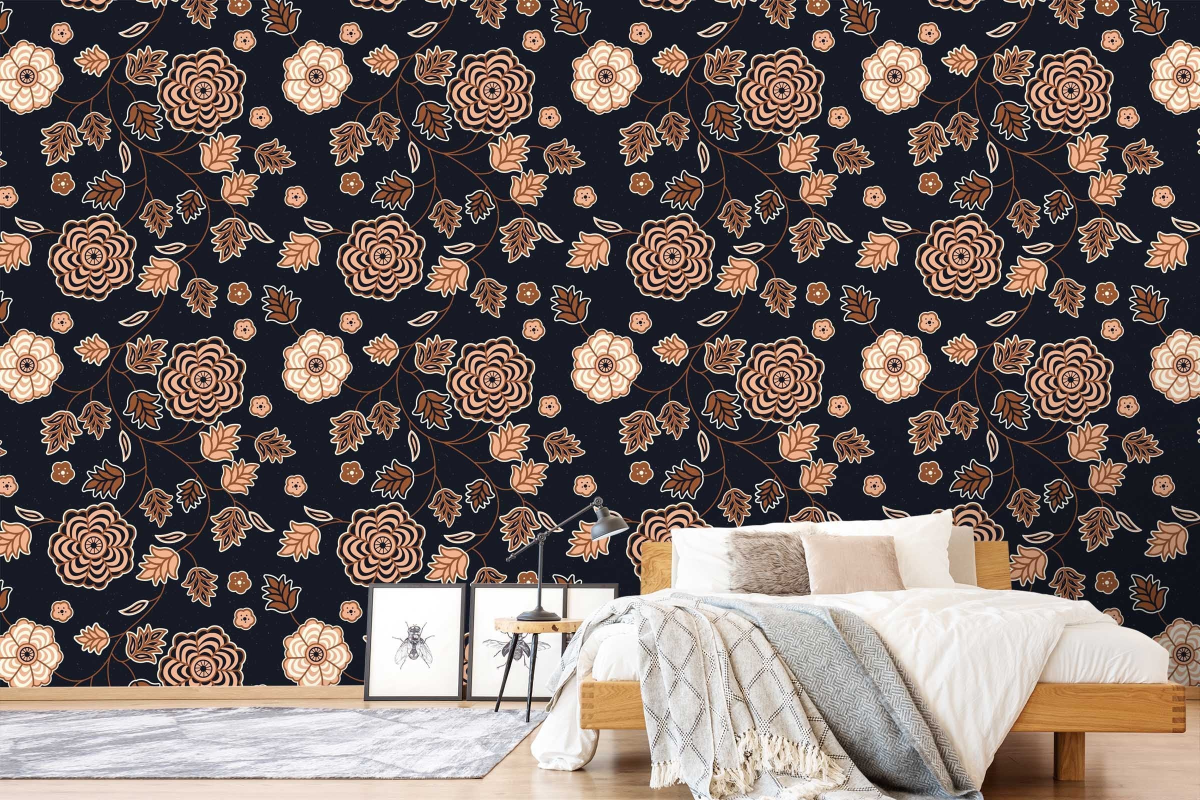 3D Vine Flower 249 Wallpaper AJ Wallpaper 