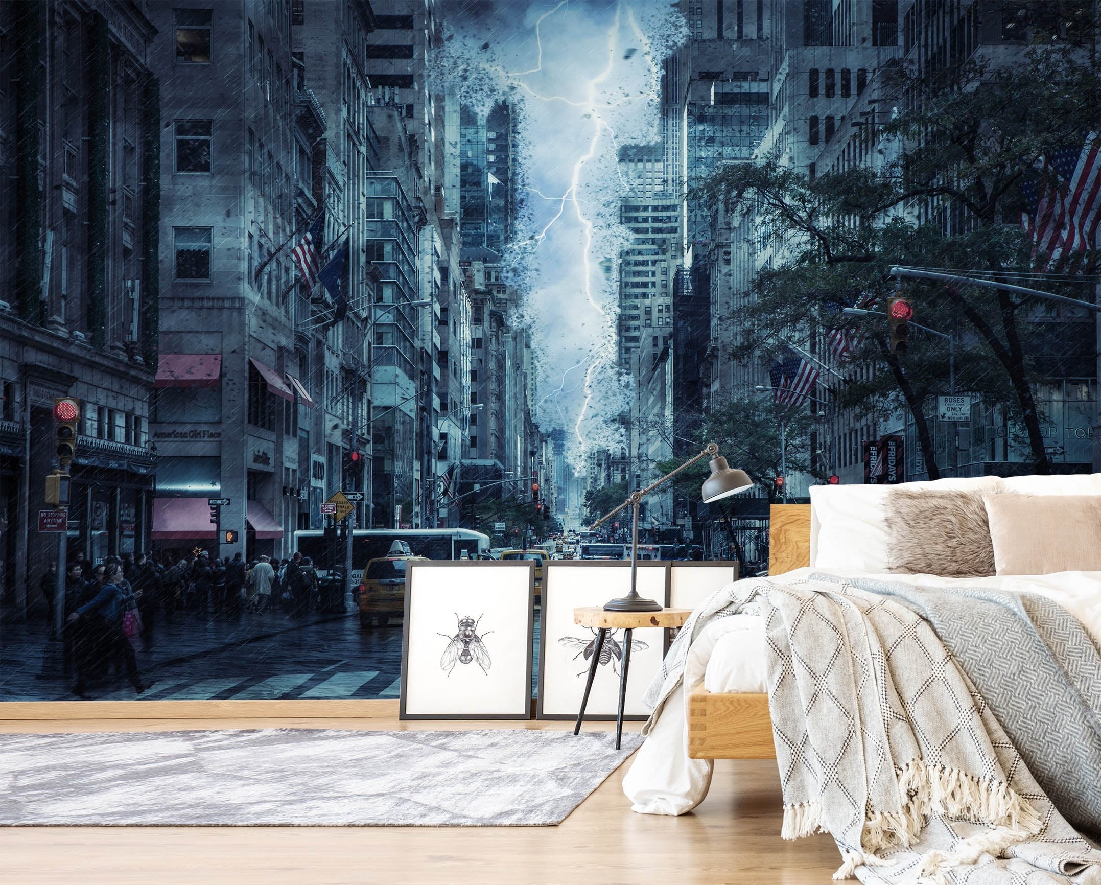 3D Lightning And Rain128 Wallpaper AJ Wallpaper 
