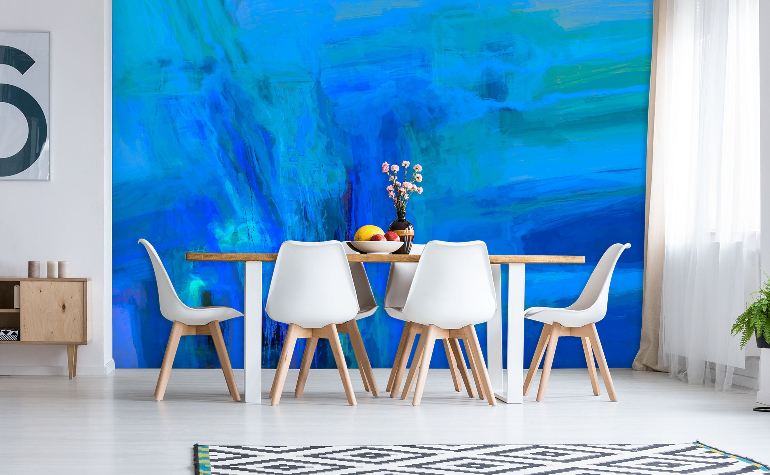 3D Blue Fantasy 1421 Michael Tienhaara Wall Mural Wall Murals