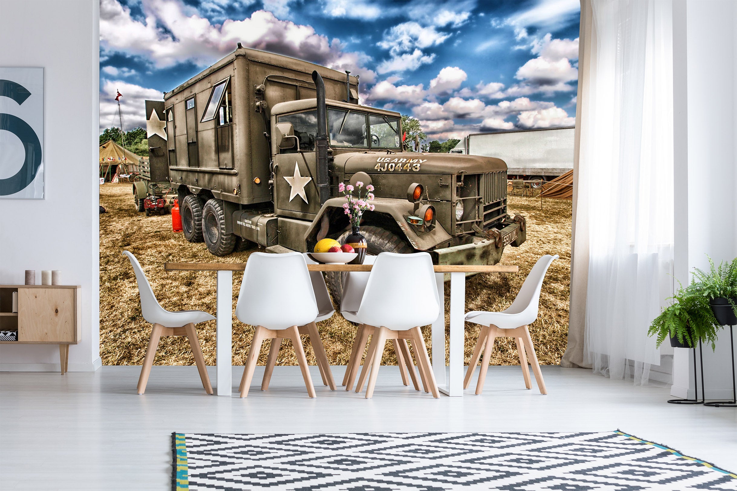 3D Truck Camouflage 080 Vehicle Wall Murals