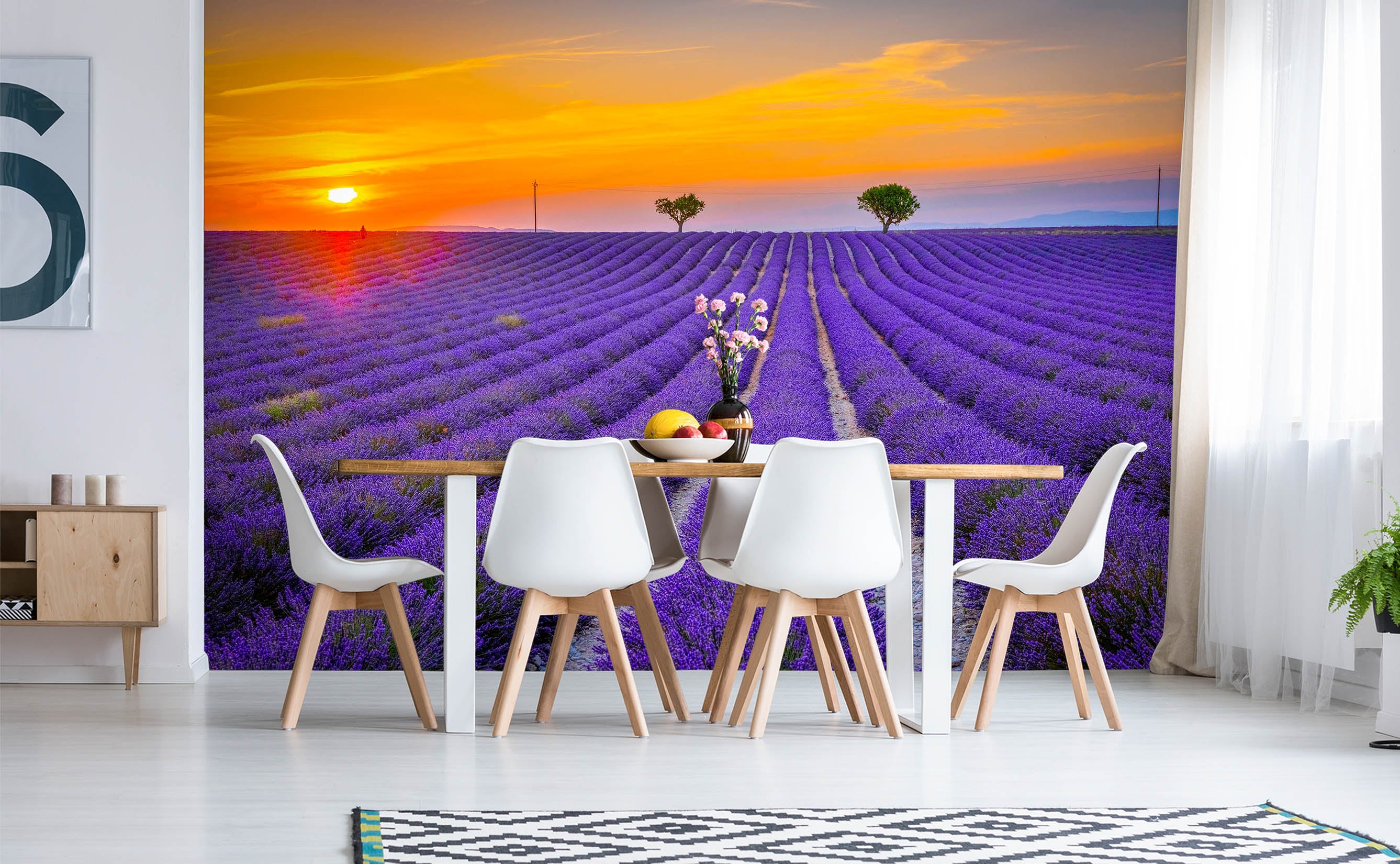 3D Purple Lavender 1450 Marco Carmassi Wall Mural Wall Murals