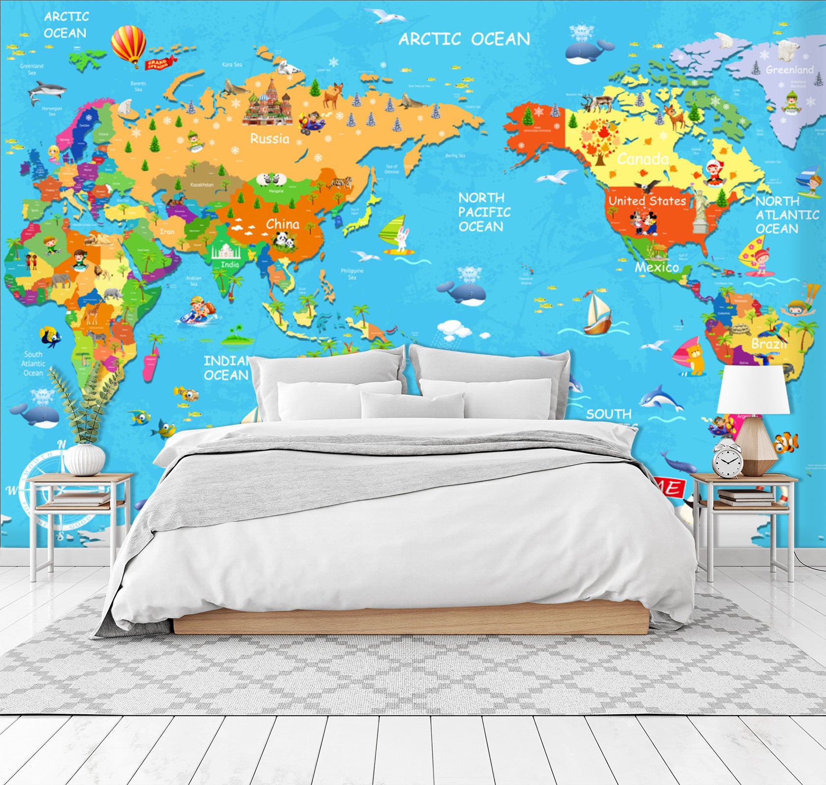 3D Color Earth 1695 Wall Murals