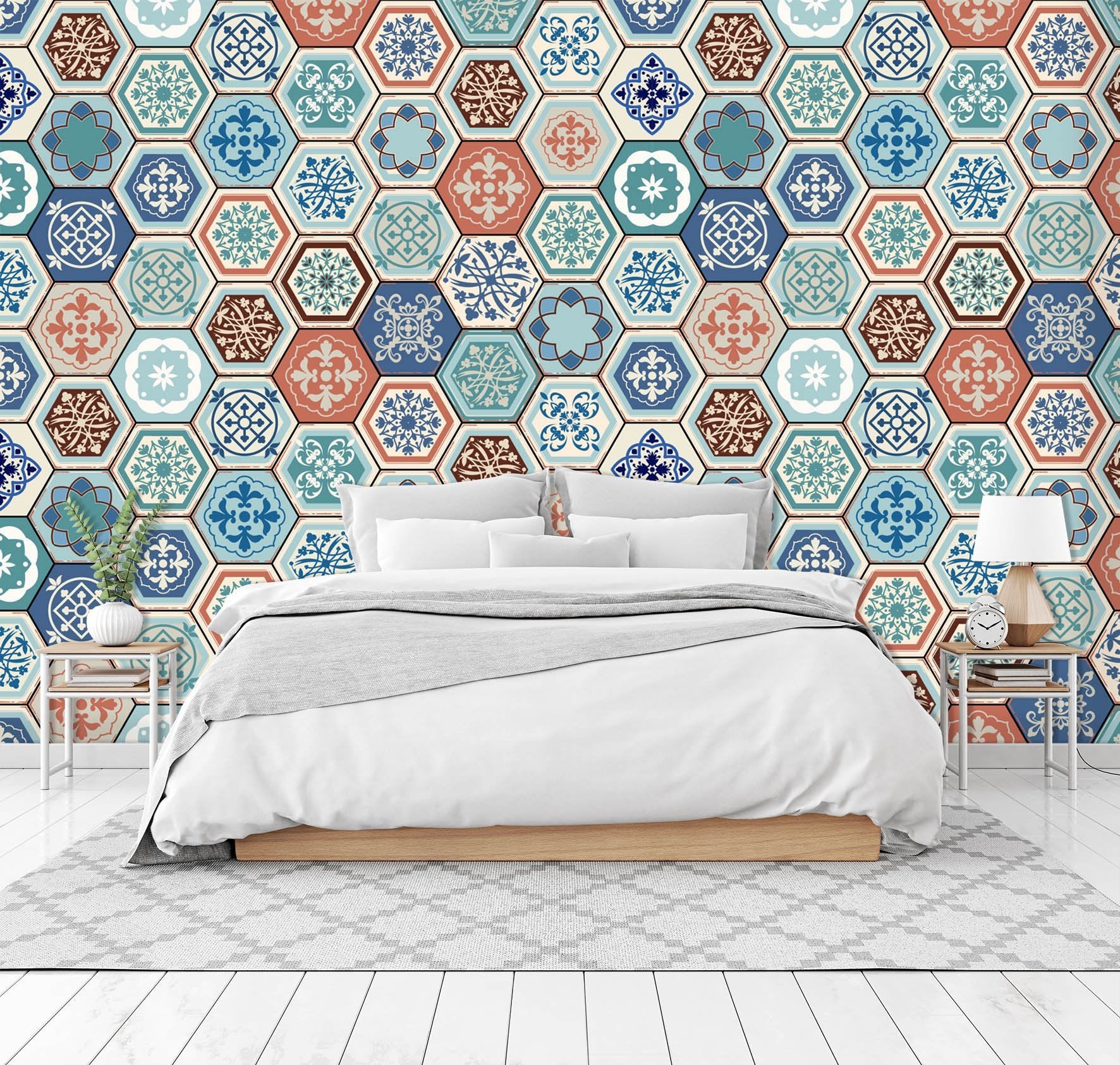 3D Flower Pattern 051 Wallpaper AJ Wallpaper 