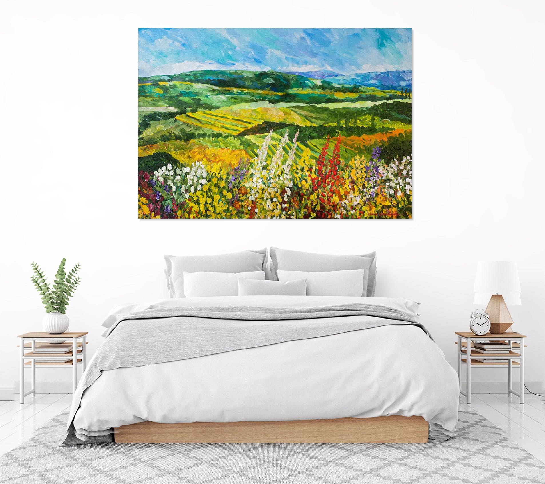 3D Colored Field 192 Allan P. Friedlander Wall Sticker