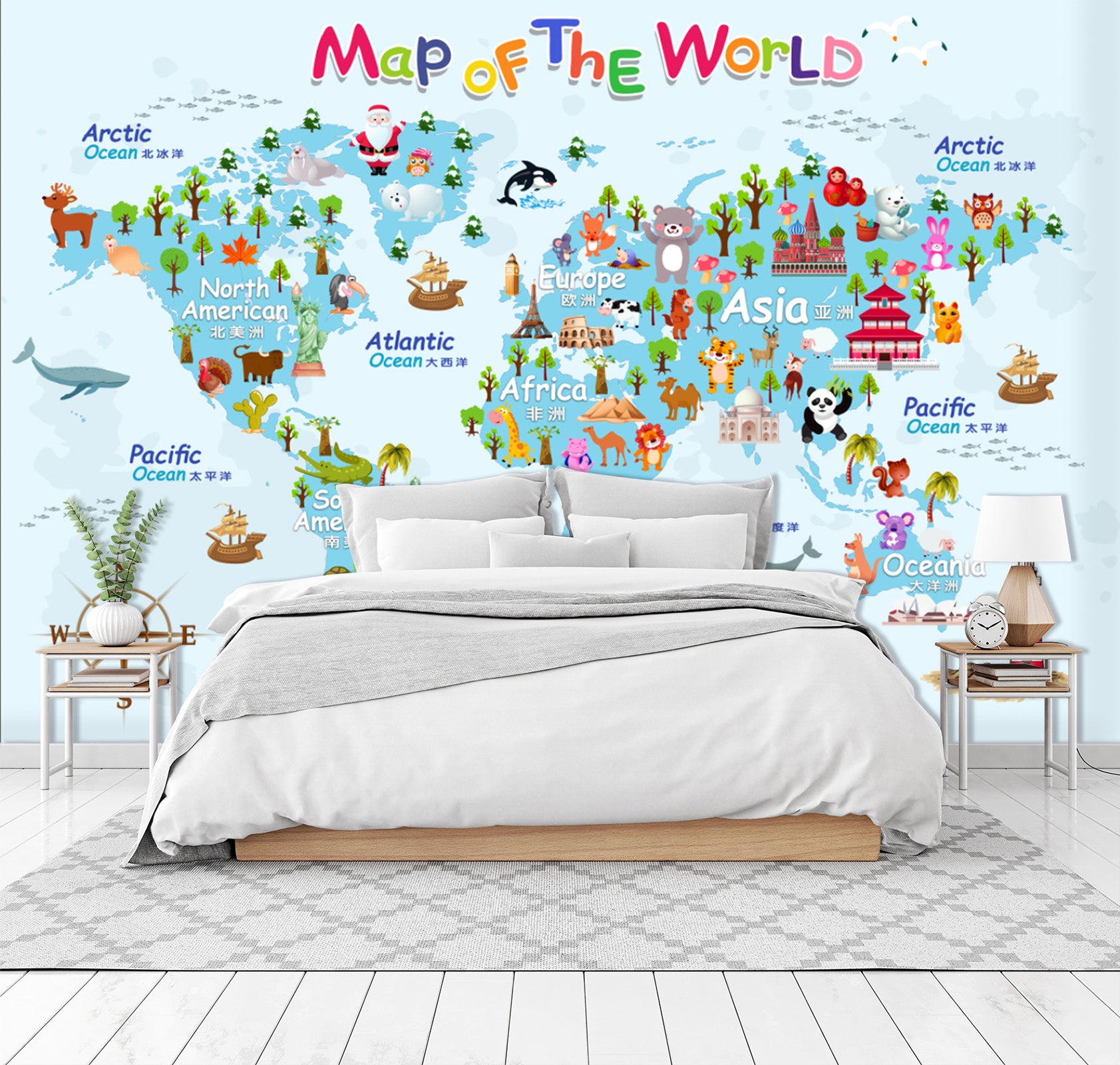 3D Forest Map 1610 Wall Murals