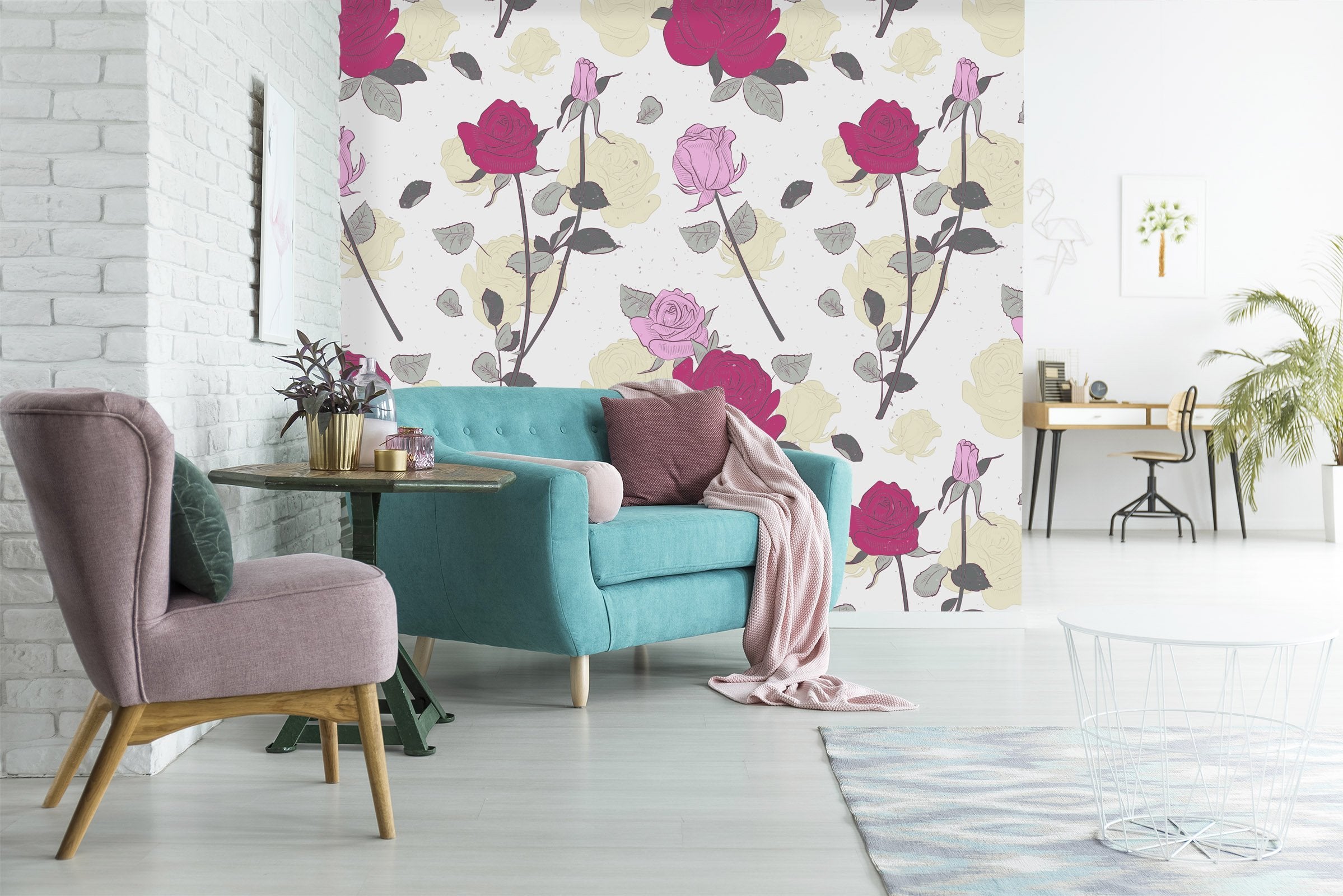 3D Red Rose 252 Wallpaper AJ Wallpaper 